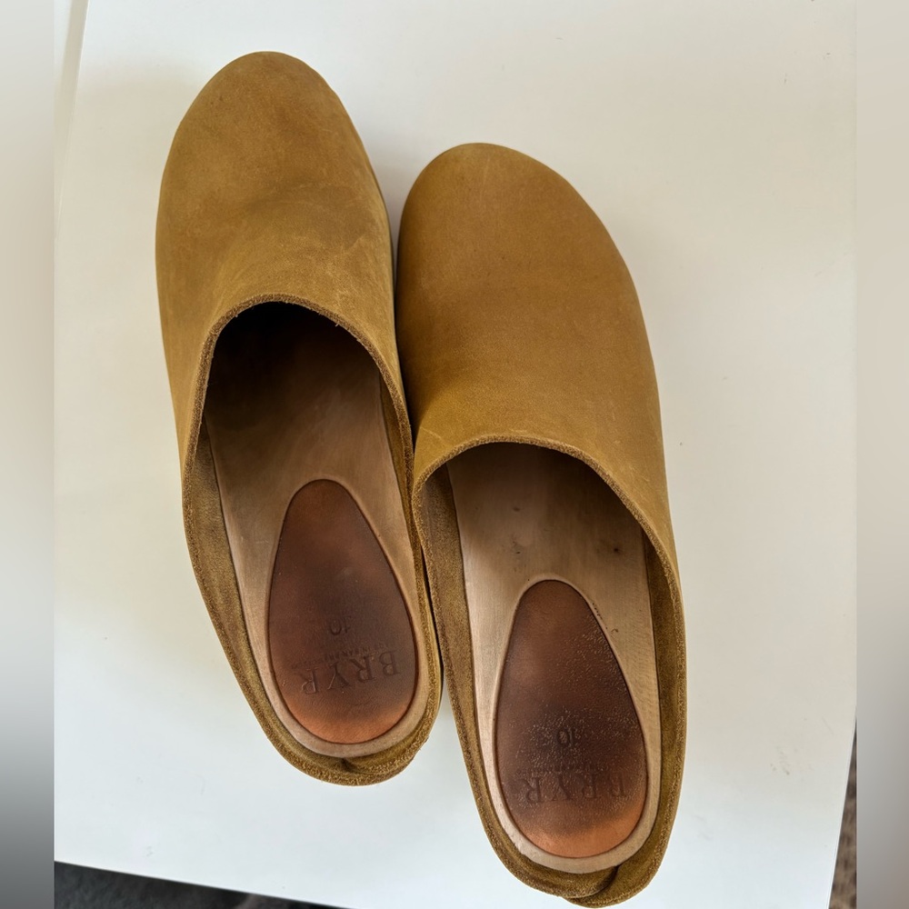 Bryr clogs Chloe high heel fennel size 40 or 9.5